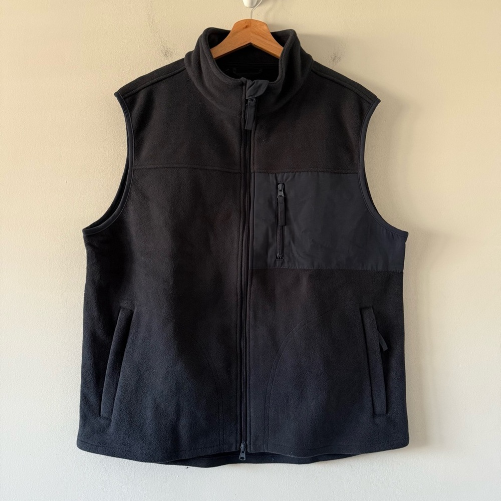 A Day’s March Fleece Vest Mens Large Blue Outdoor Hiking Performance Camping